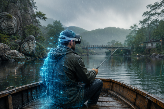 Fishing in Korea, From My Living Room & The Quiet Magic of VR.